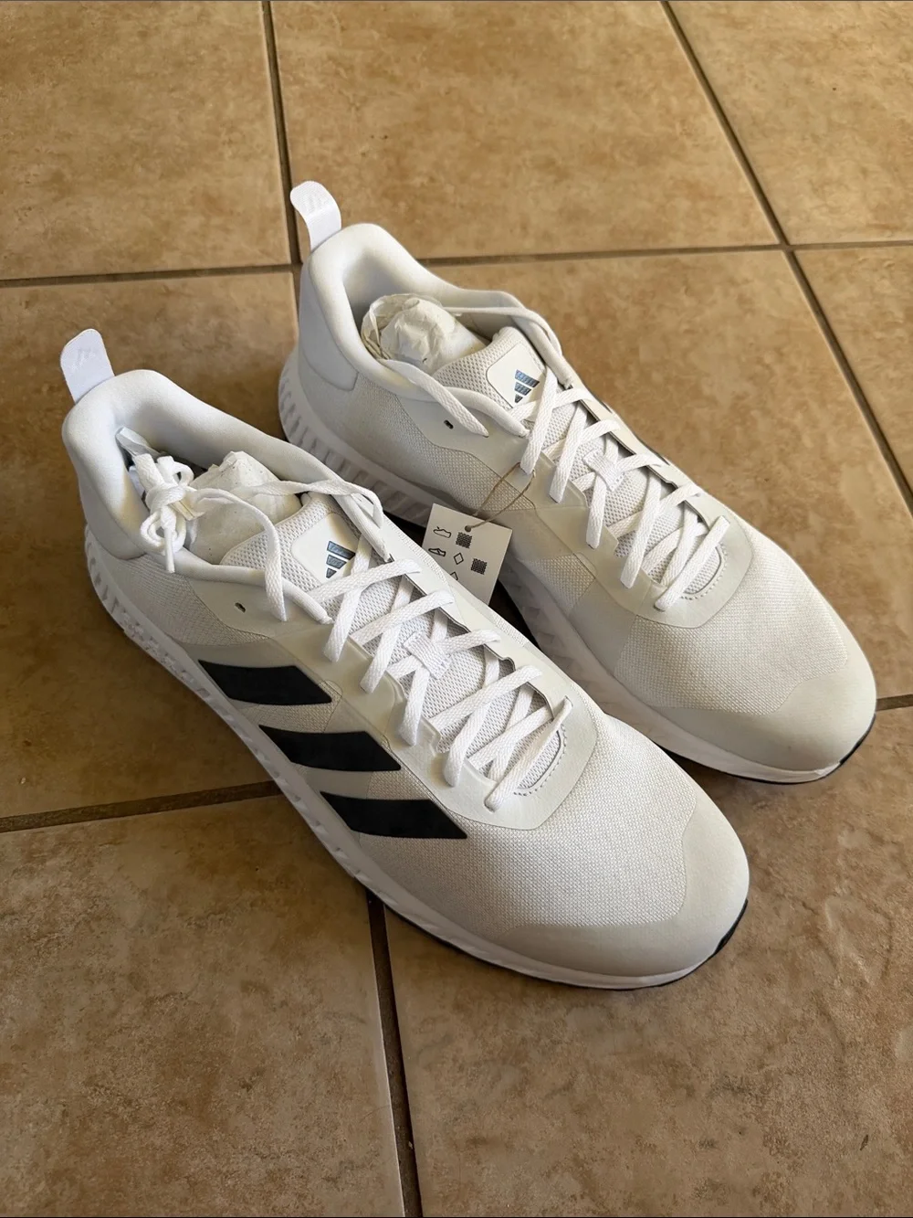 Adidas Men's White Everyset Trainer Size 16